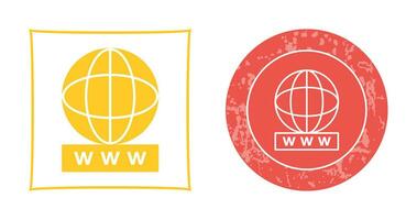 Unique World Wide Web Vector Icon