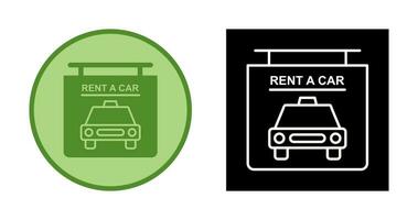 Rent a Car Vector Icon