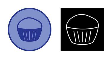 icono de vector de muffin de chocolate