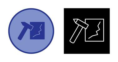 Unique Break Glass Vector Icon