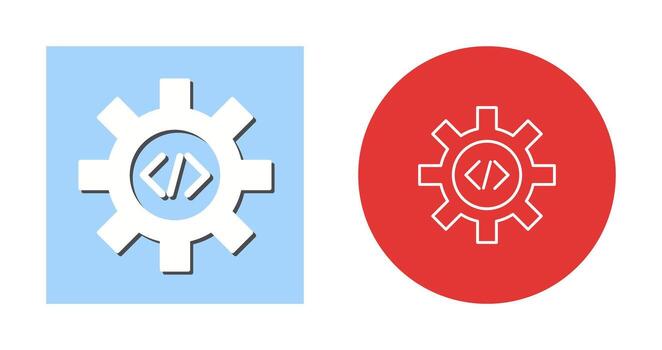 Unique Code Optimization Vector Icon