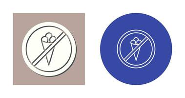 No Icecream Vector Icon