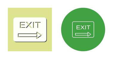 Unique Exit Vector Icon