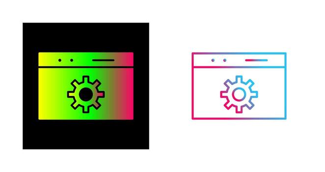 icono de vector de optimización web único