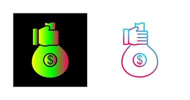 Unique Money Sharing Vector Icon