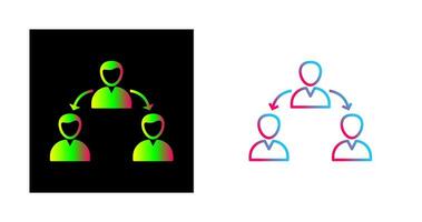 Unique Connected Users Vector Icon