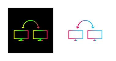 icono de vector de sistemas conectados únicos