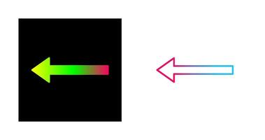 Unique Left Arrow Vector Icon