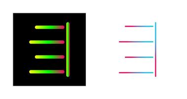 Unique Right Align Vector Icon