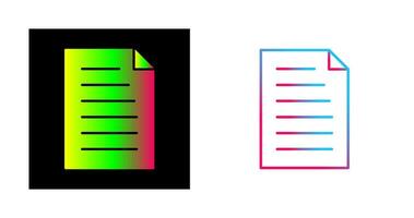 icono de vector de documento único