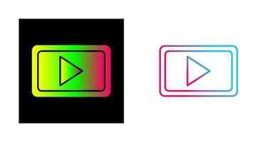 icono de vector de comunicación de video único