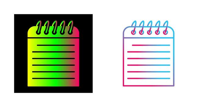 icono de vector de nota única