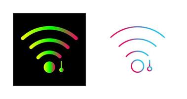 icono de vector de signo wifi único