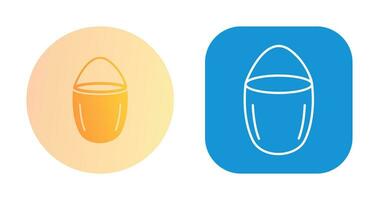 Unique Water Bucket Vector Icon