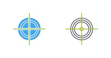 Unique Target Vector Icon