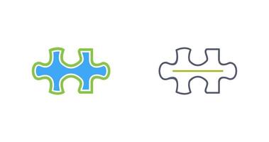 Unique Puzzle Piece Vector Icon