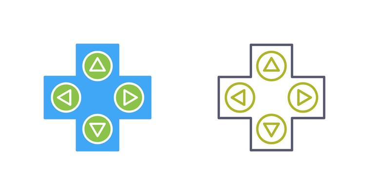 Unique Gaming Control Vector Icon