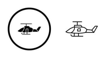 icono de vector de helicóptero militar