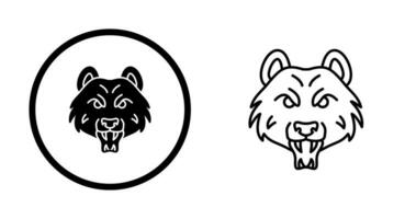 icono de vector de oso