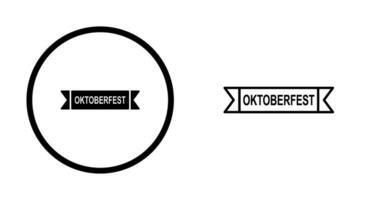 Oktoberfest Banner Vector Icon