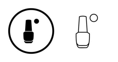 icono de vector de esmalte de uñas