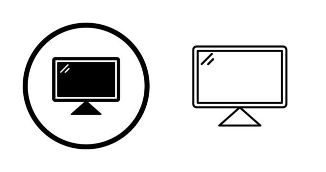 Computer Vector Icon