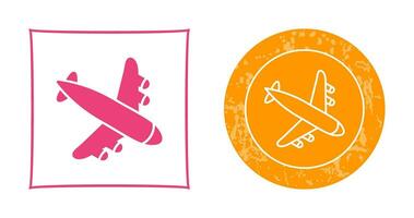 Landing Airplane Vector Icon