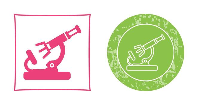 icono de vector de microscopio