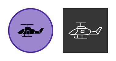 icono de vector de helicóptero militar