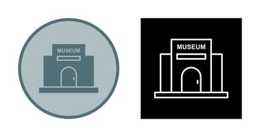 icono de vector de edificio de museo