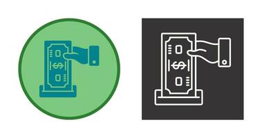 icono de vector de depósito