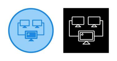 icono de vector de sistemas conectados