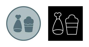 Food and Beer Vector Icon