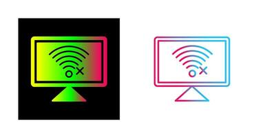 Disconnected Network Vector Icon