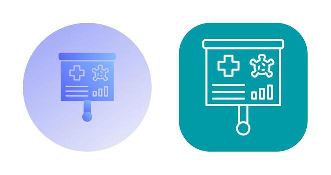 icono de vector de presentación