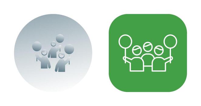 icono de vector de protesta