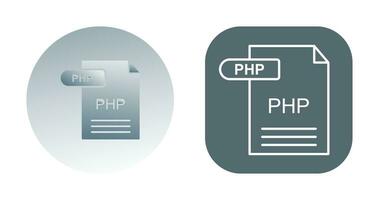 icono de vector de php