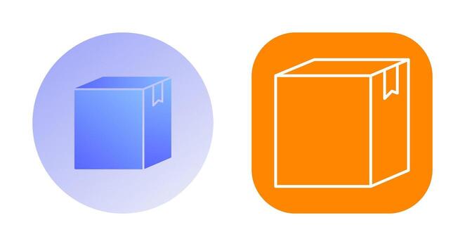 icono de vector de caja