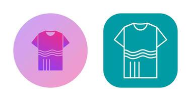 T Shirt with lines Vector Icon