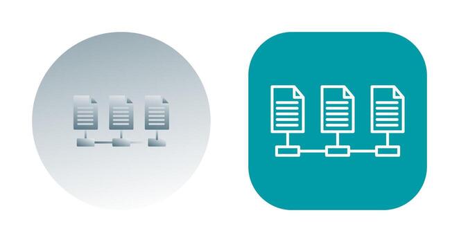 icono de vector de archivos de red