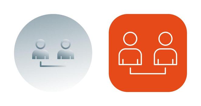 icono de vector de usuarios conectados