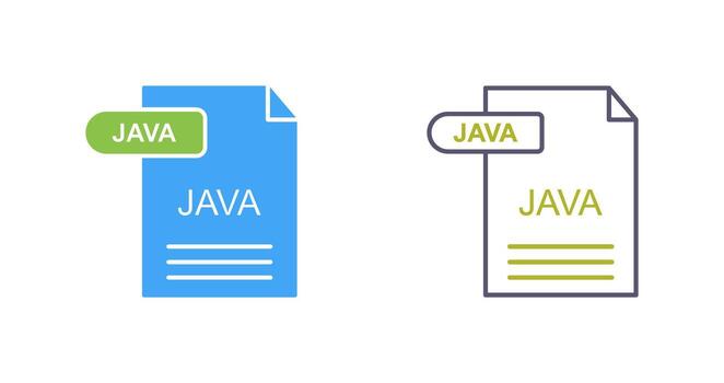 icono de vector de java