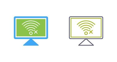 Disconnected Network Vector Icon