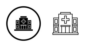 icono de vector de hospital