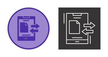 icono de vector de transferencia de datos