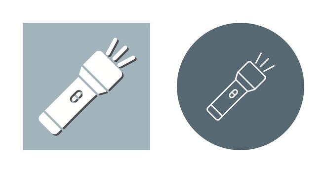 icono de vector de linterna