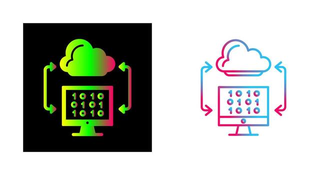 Cloud Coding Vector Icon