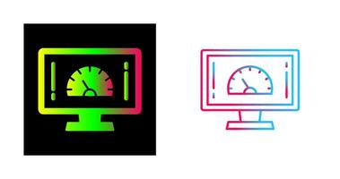 icono de vector de prueba de velocidad