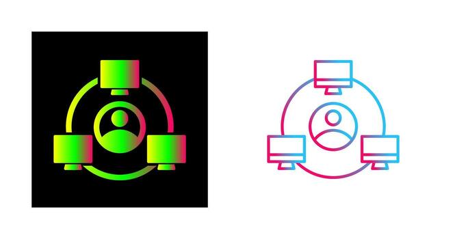 icono de vector de red