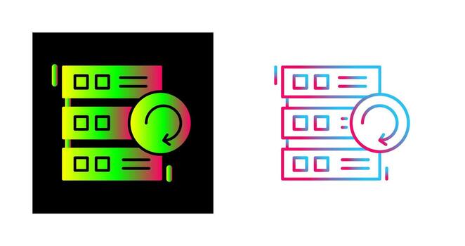 icono de vector de copia de seguridad